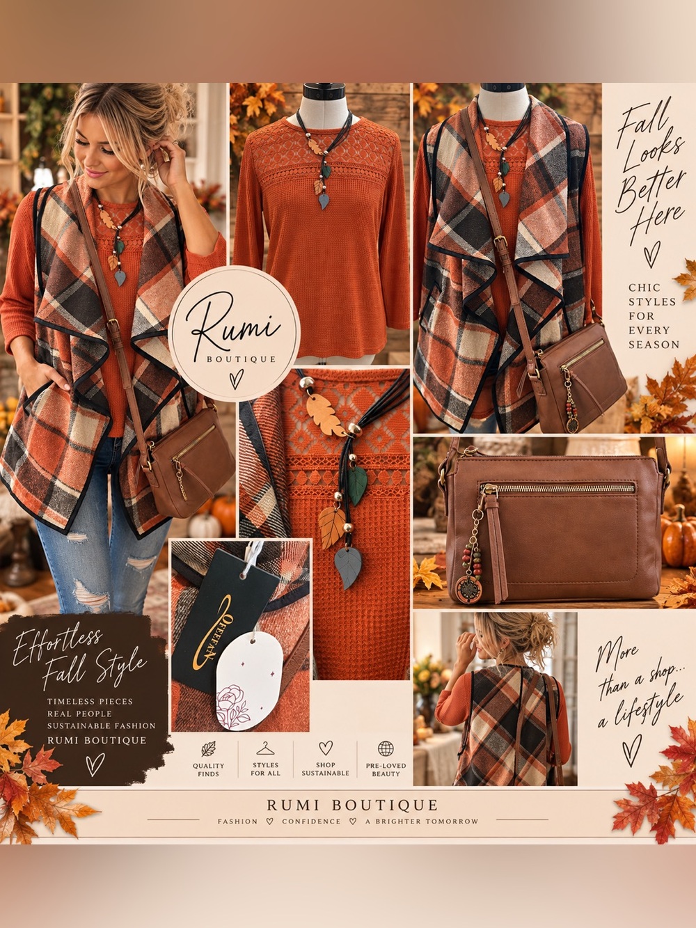 🍁OMG! NWT! 4 pc. Beautiful Outfit! Hello Fall! (M)🍂